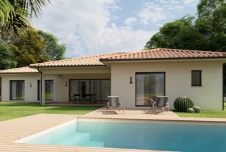 votre maison de 139m2 sur un terrain de 673m2 sur la commune de Le Porge au prix de 445000&euro; avec Alpha Constructions